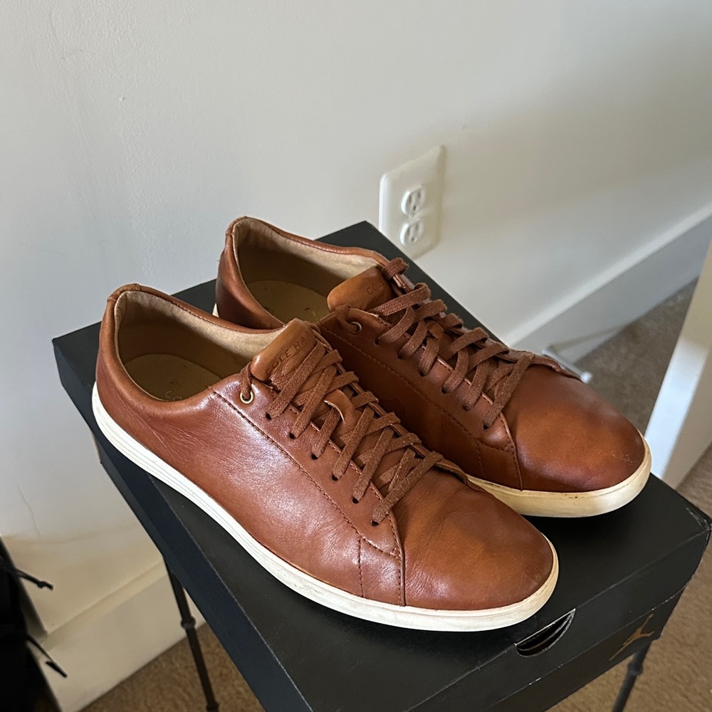 Cole Haan Brown Leather Sneakers